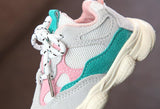 Infant Casual Running Shoes Sneaker Green Pink