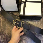 Gucci Leather Belt with Snake Buckle